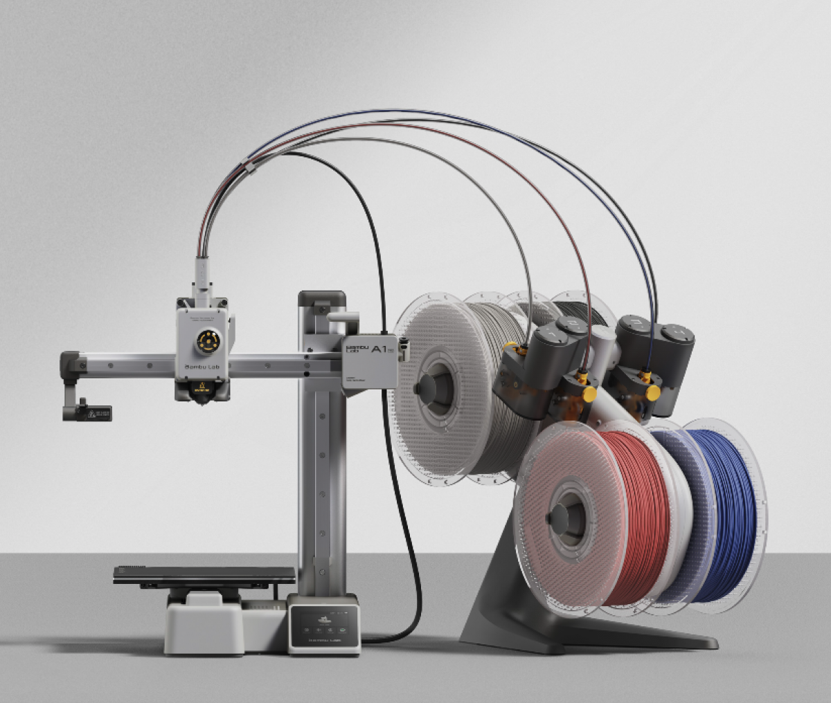 Bambu Lab A1 Mini Combo cu AMS Lite – Imprimantă 3D Multicolor cu Sistem Multifilament AMS