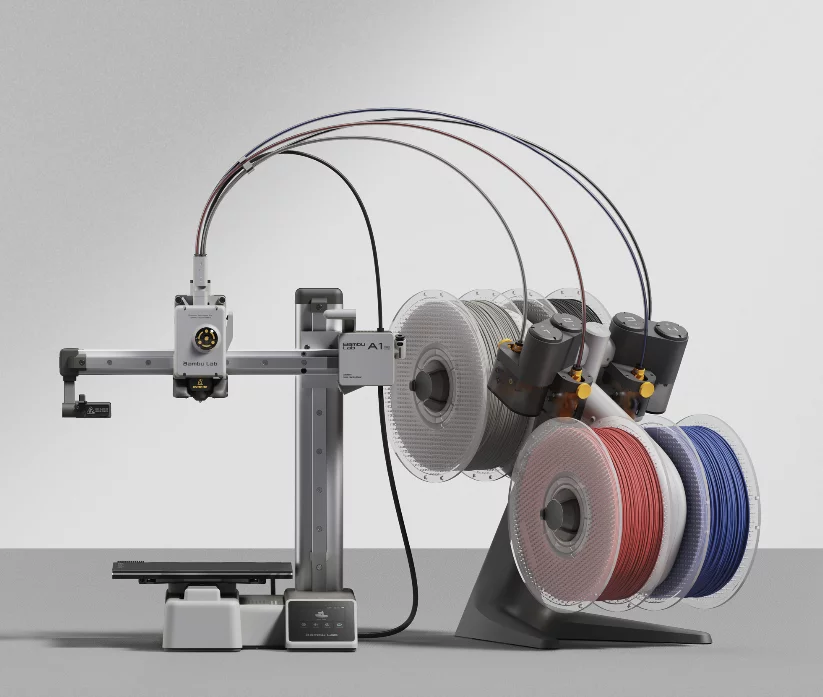 Bambu Lab A1 Mini Combo + AMS Lite | Printare 3D Multicolor | 4 Culori