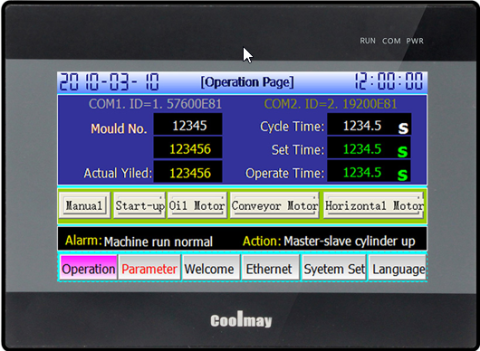 Display controler logic programabil cu interfata grafica TK8070H