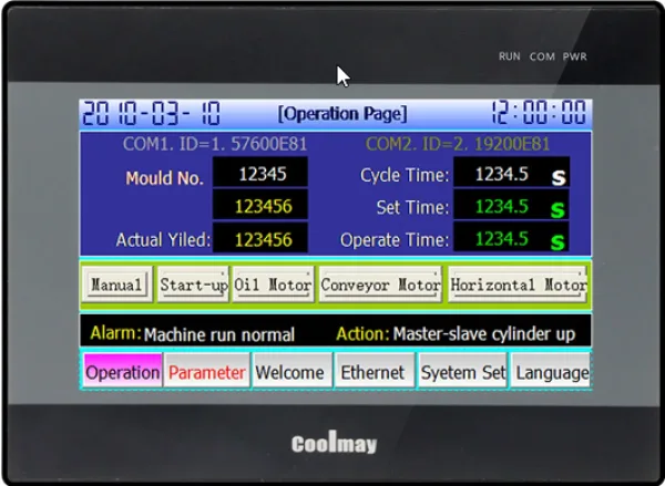 Display controler logic programabil cu interfata grafica TK8070H