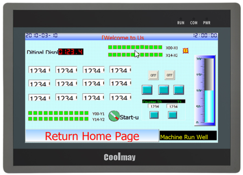 Display controler logic programabil cu interfata grafica TK8100H