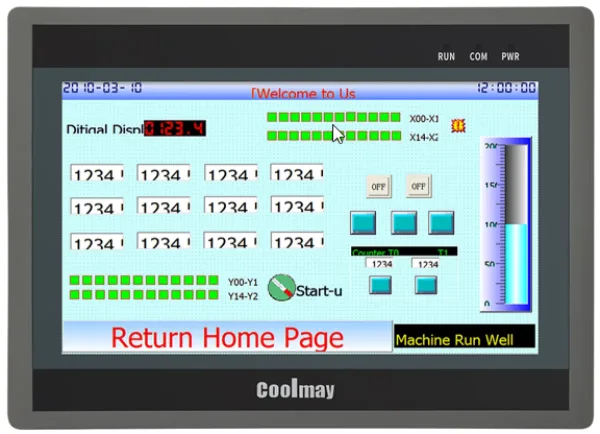 Display controler logic programabil cu interfata grafica TK8100H