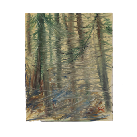 Pictura in ulei pe panza cu sasiu de lemn "Nostalgia în Amurg" 40X50cm