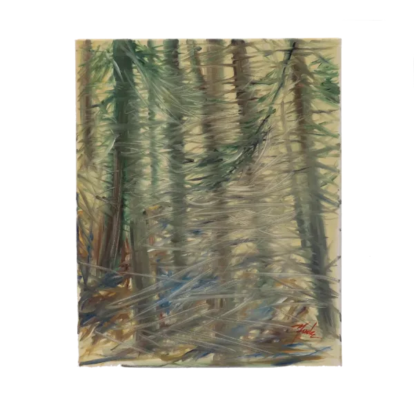Pictura in ulei pe panza cu sasiu de lemn "Nostalgia în Amurg" 40X50cm