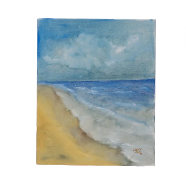 Pictura in ulei pe panza cu sasiu de lemn "Nostalgia în Amurg" 40X50cm