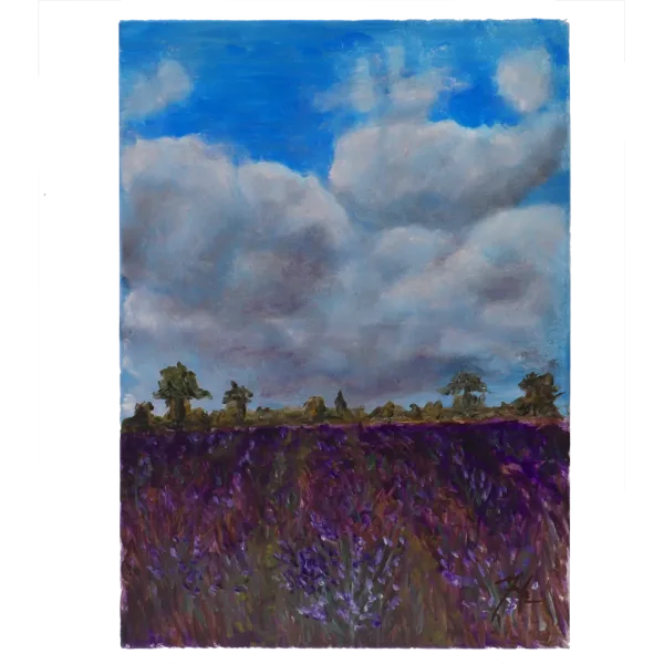 Pictura in ulei pe panza cu sasiu de lemn "Nostalgia în Amurg" 50x70cm